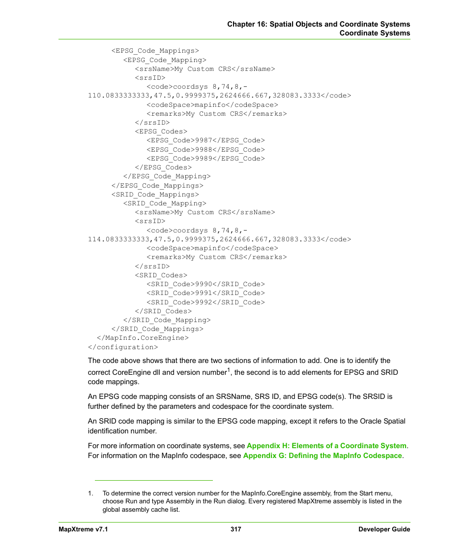 Pitney Bowes MapXtreme User Manual | Page 310 / 640