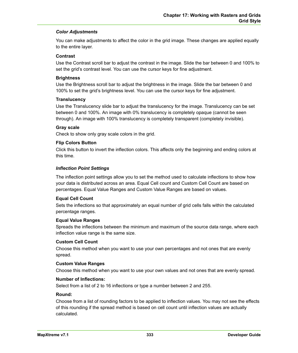 Pitney Bowes MapXtreme User Manual | Page 326 / 640