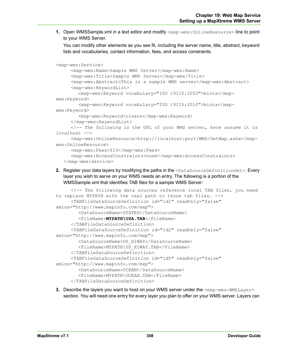 Pitney Bowes MapXtreme User Manual | Page 351 / 640