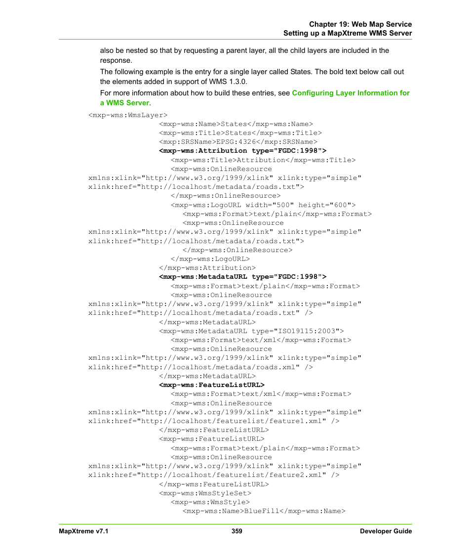 Pitney Bowes MapXtreme User Manual | Page 352 / 640