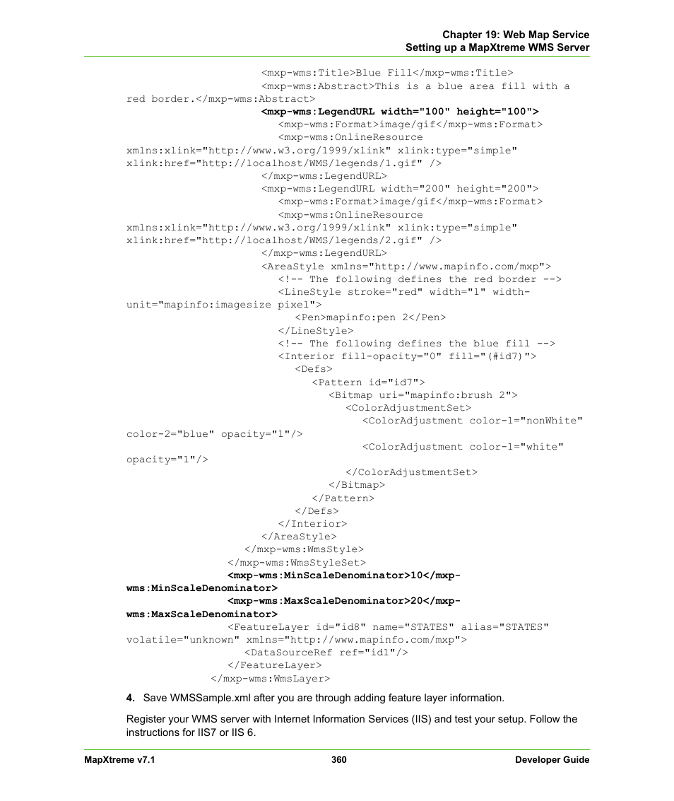 Pitney Bowes MapXtreme User Manual | Page 353 / 640