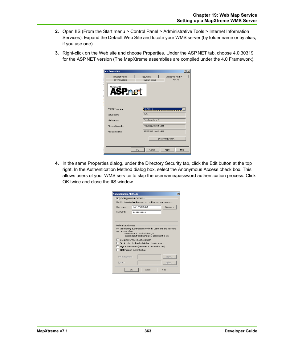 Pitney Bowes MapXtreme User Manual | Page 356 / 640