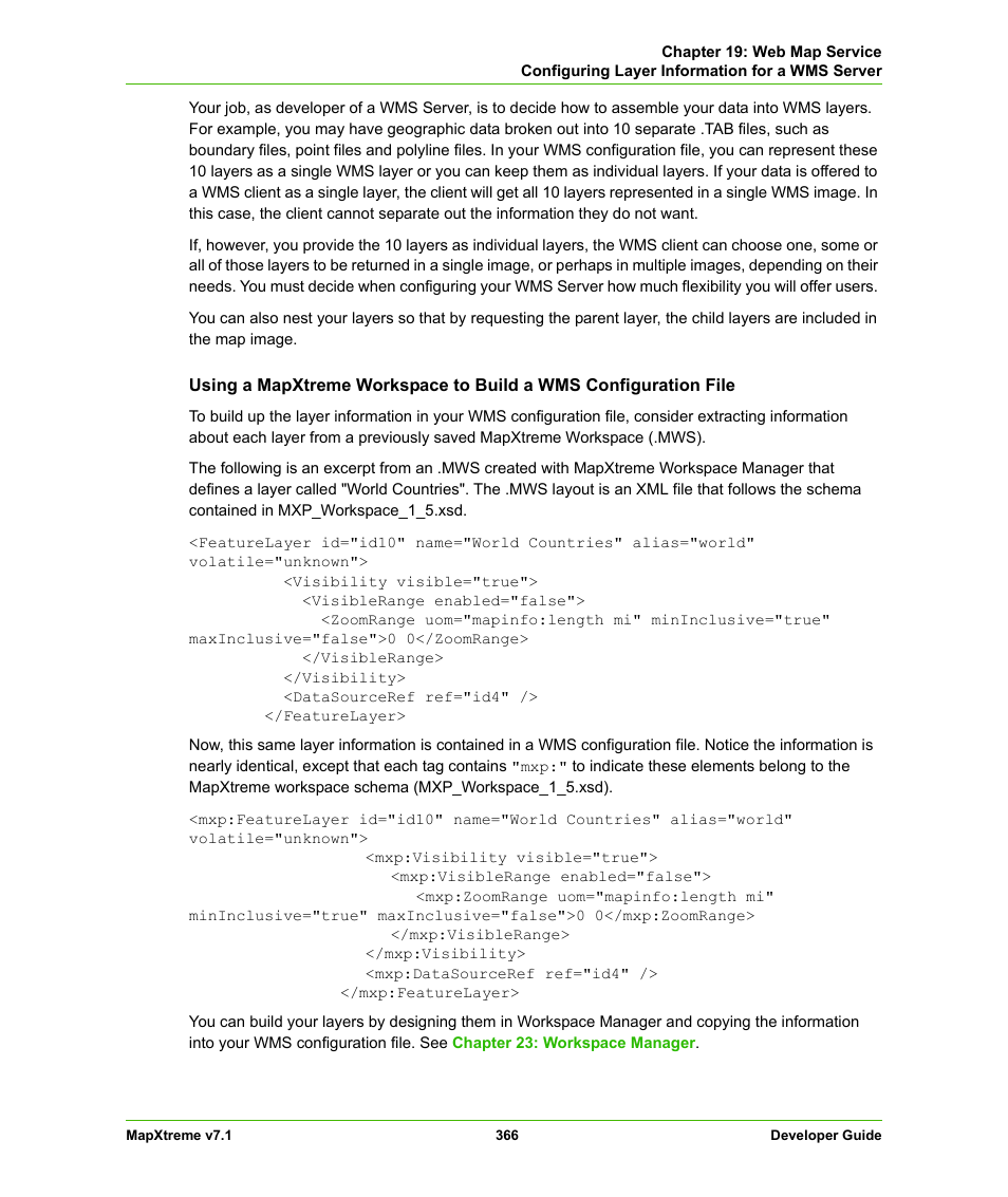 Pitney Bowes MapXtreme User Manual | Page 359 / 640