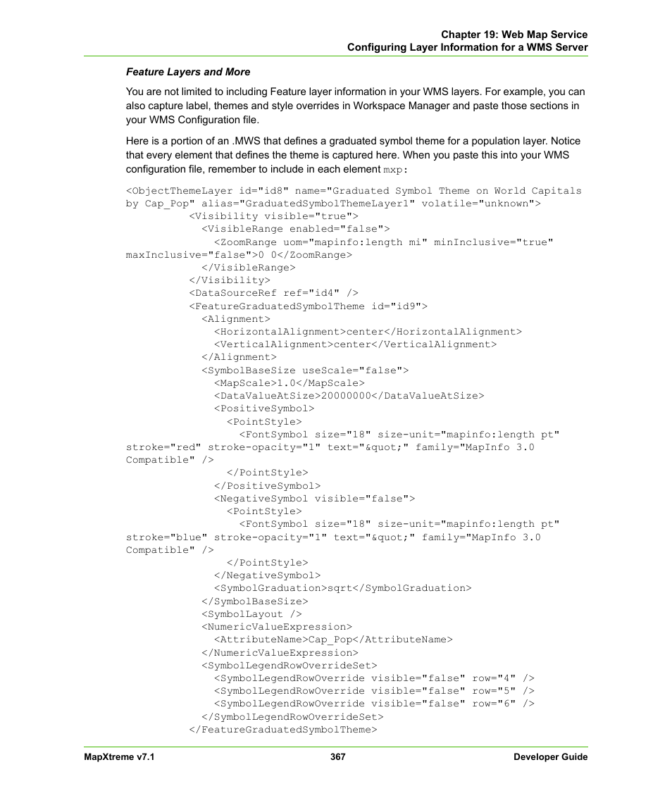Pitney Bowes MapXtreme User Manual | Page 360 / 640