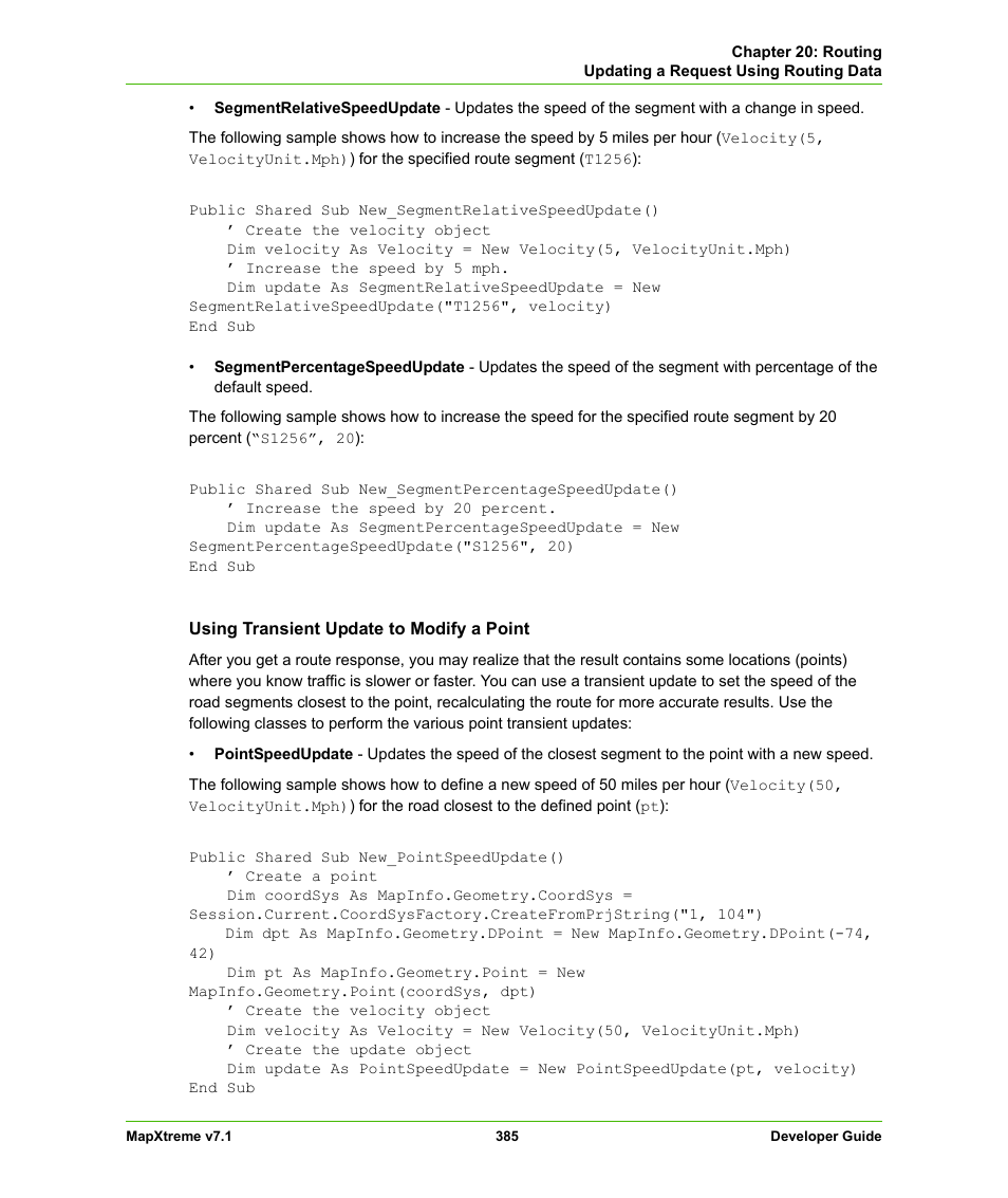 Pitney Bowes MapXtreme User Manual | Page 378 / 640