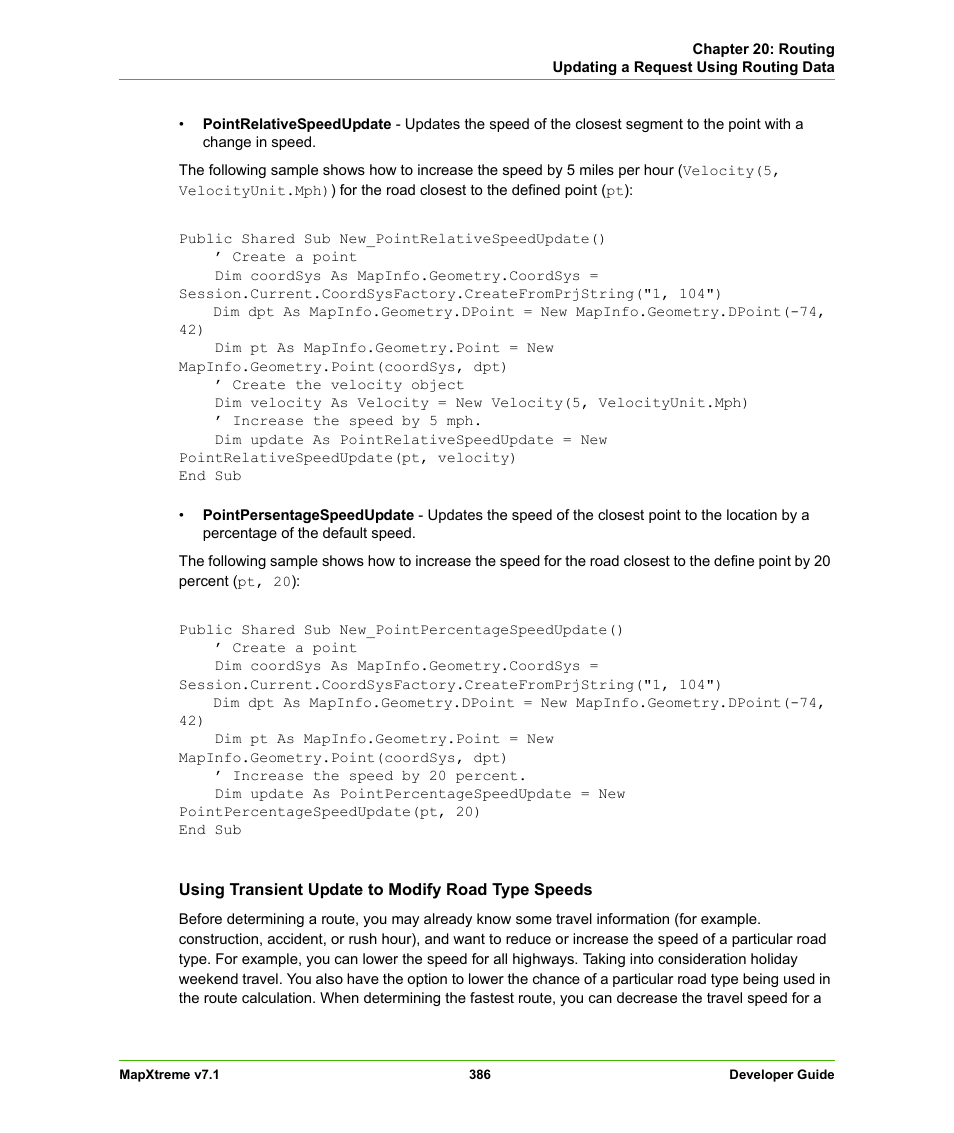 Pitney Bowes MapXtreme User Manual | Page 379 / 640