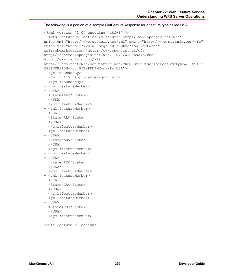 Pitney Bowes MapXtreme User Manual | Page 392 / 640