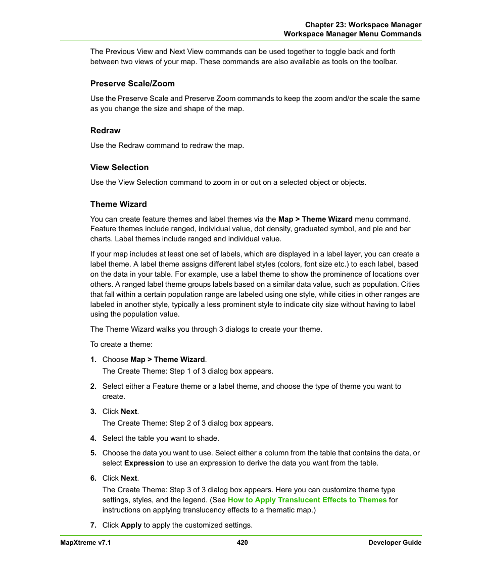 Pitney Bowes MapXtreme User Manual | Page 413 / 640