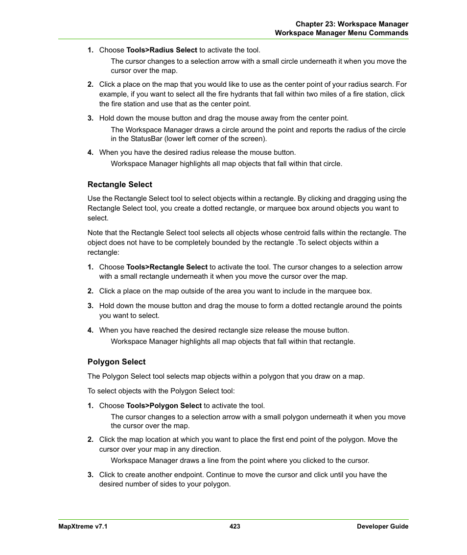 Pitney Bowes MapXtreme User Manual | Page 416 / 640