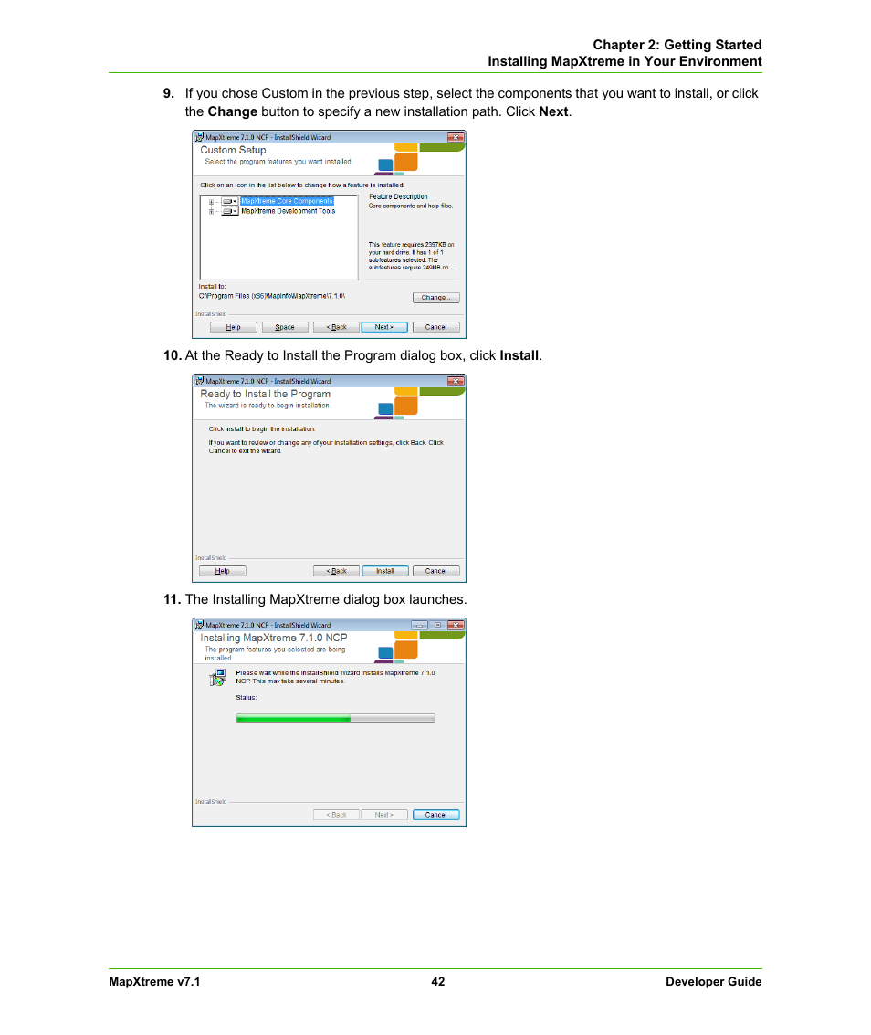 Step 10, Step 9 | Pitney Bowes MapXtreme User Manual | Page 42 / 640