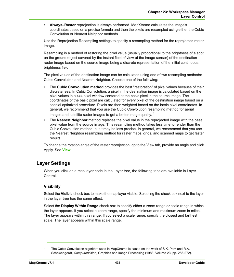 Layer settings | Pitney Bowes MapXtreme User Manual | Page 424 / 640