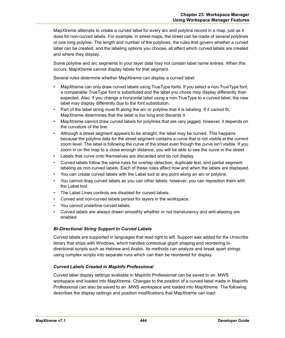 Pitney Bowes MapXtreme User Manual | Page 437 / 640