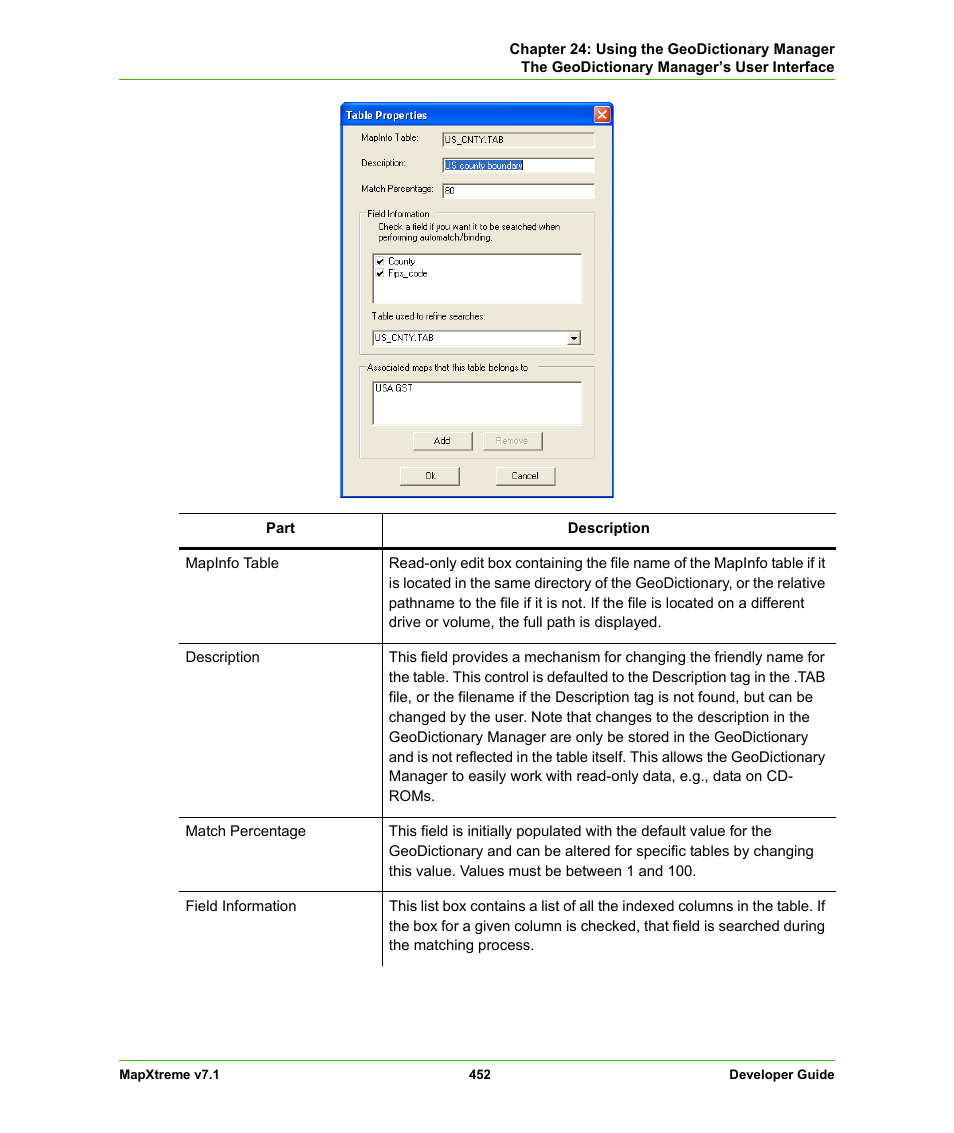 Pitney Bowes MapXtreme User Manual | Page 445 / 640