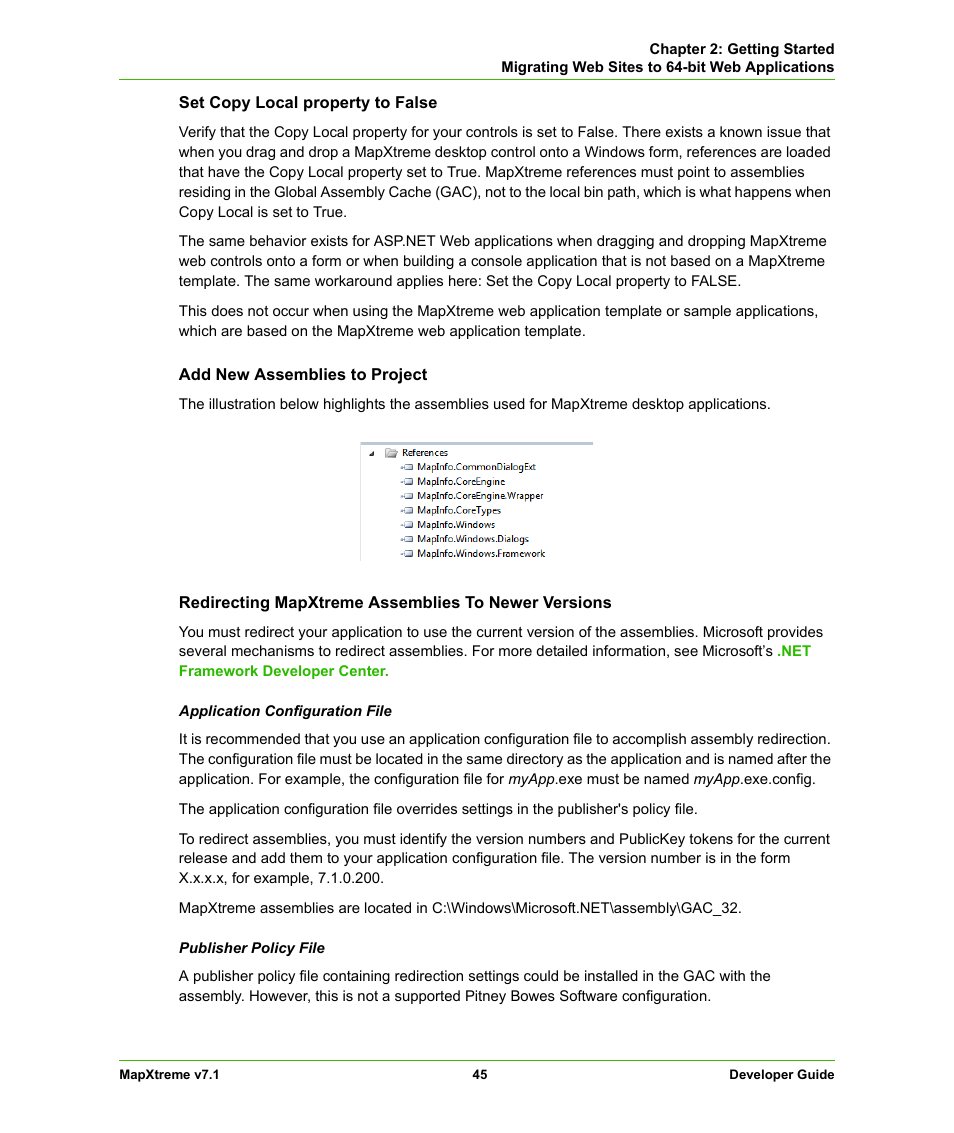 Pitney Bowes MapXtreme User Manual | Page 45 / 640