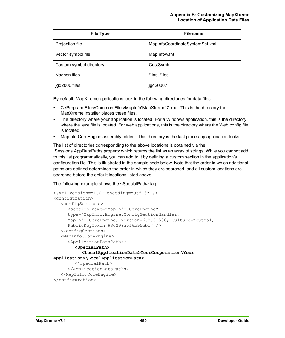 Pitney Bowes MapXtreme User Manual | Page 483 / 640