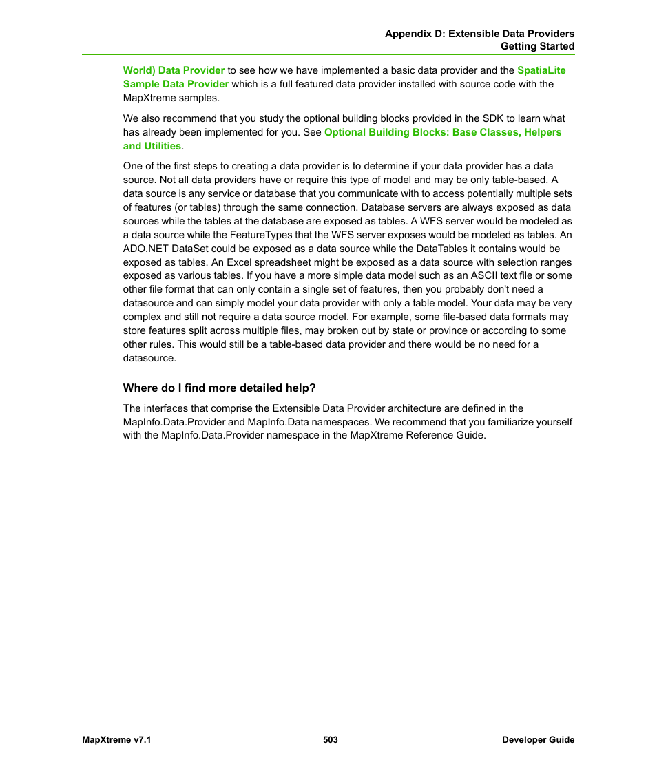 Pitney Bowes MapXtreme User Manual | Page 496 / 640