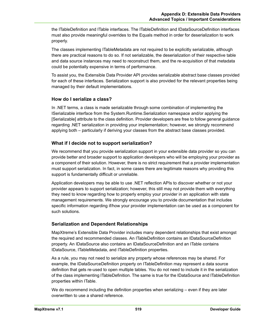 Pitney Bowes MapXtreme User Manual | Page 512 / 640