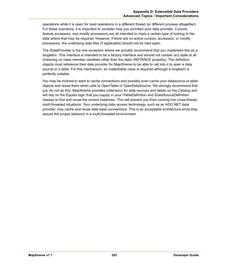 Pitney Bowes MapXtreme User Manual | Page 518 / 640