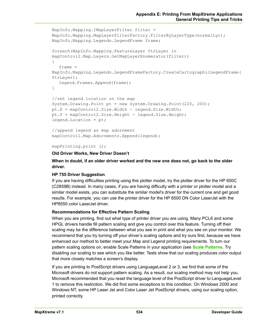 Pitney Bowes MapXtreme User Manual | Page 527 / 640