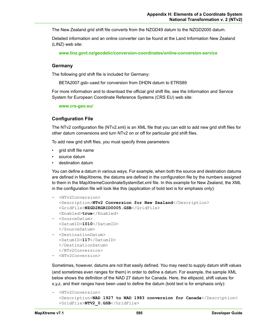 Pitney Bowes MapXtreme User Manual | Page 588 / 640
