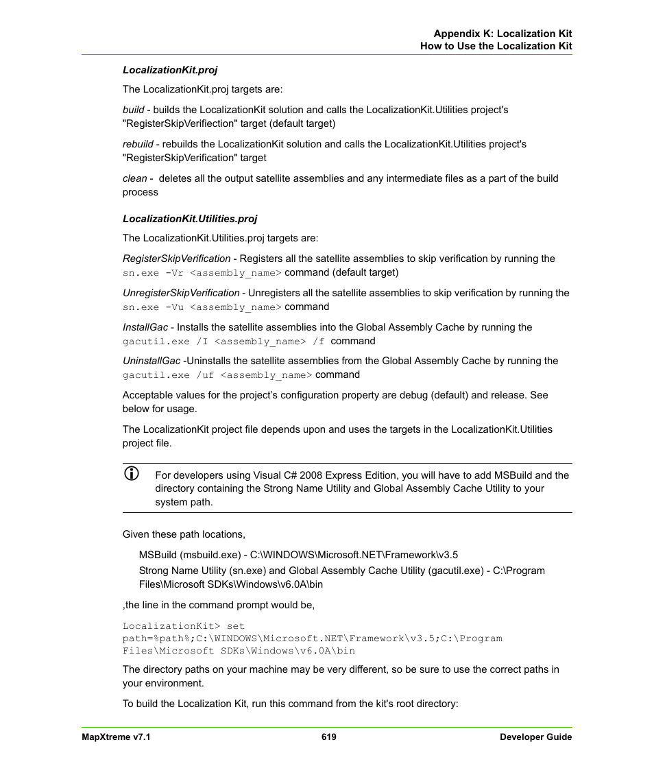 Pitney Bowes MapXtreme User Manual | Page 612 / 640