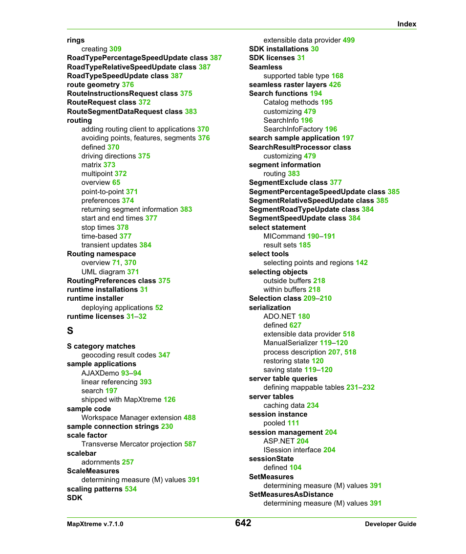 Pitney Bowes MapXtreme User Manual | Page 635 / 640