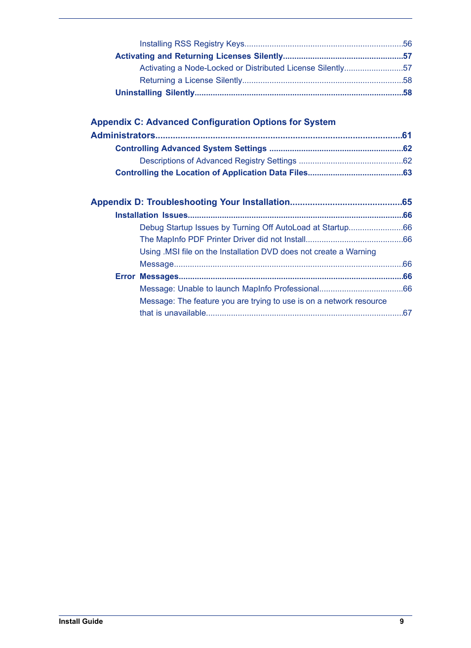 Pitney Bowes MapInfo Professional User Manual | Page 9 / 68