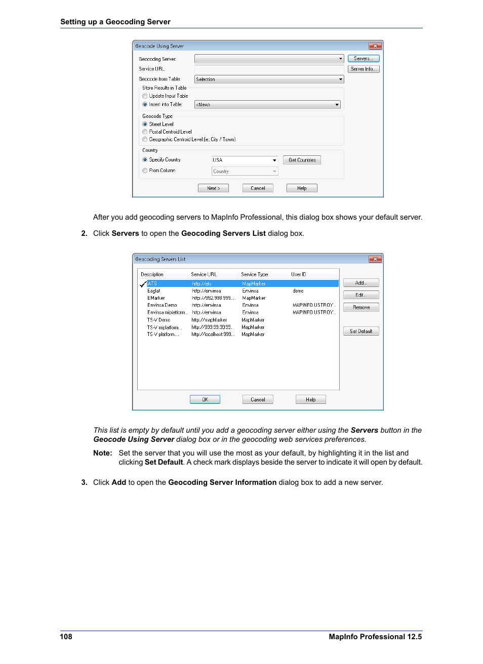 Pitney Bowes MapInfo Professional User Manual | Page 108 / 540