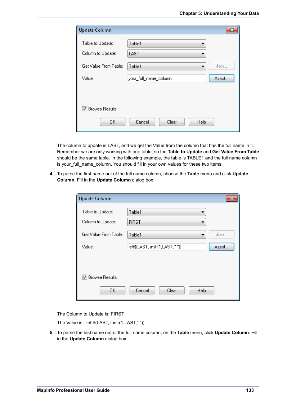 Pitney Bowes MapInfo Professional User Manual | Page 133 / 540