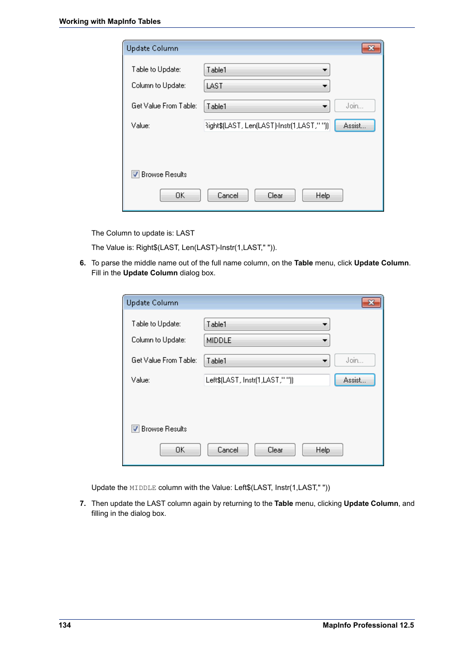 Pitney Bowes MapInfo Professional User Manual | Page 134 / 540