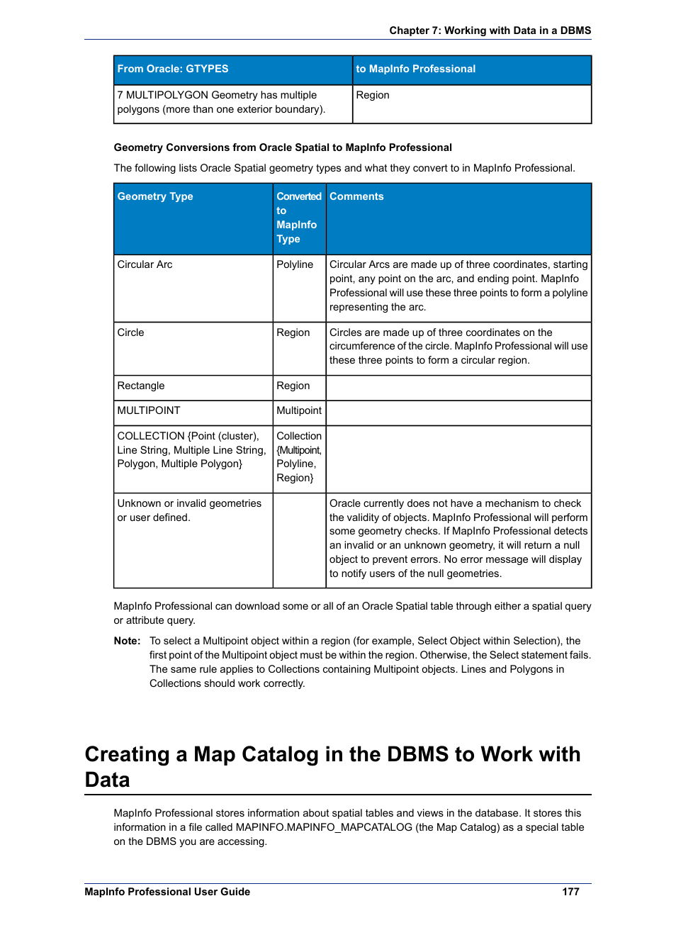 Pitney Bowes MapInfo Professional User Manual | Page 177 / 540