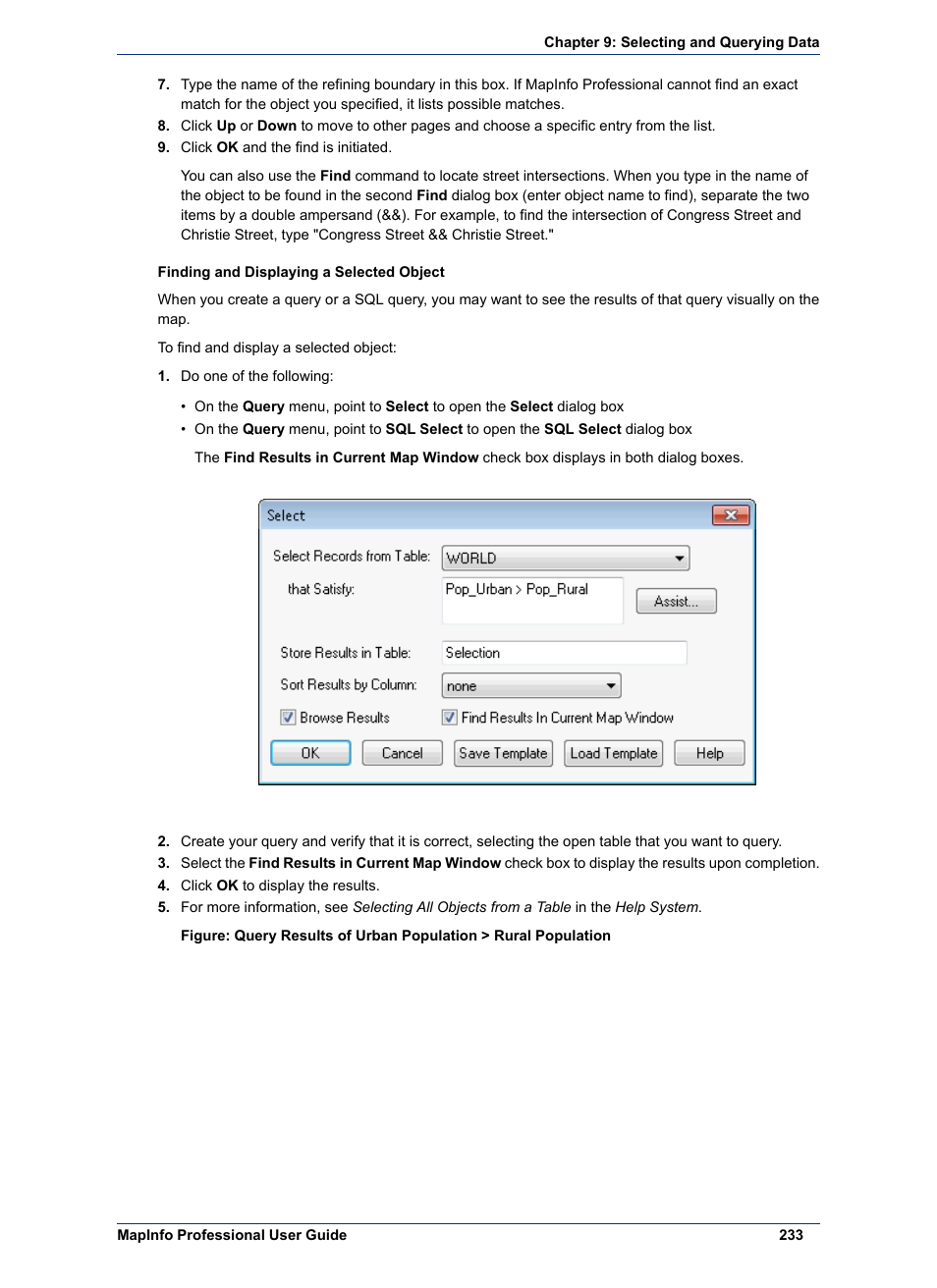 Pitney Bowes MapInfo Professional User Manual | Page 233 / 540