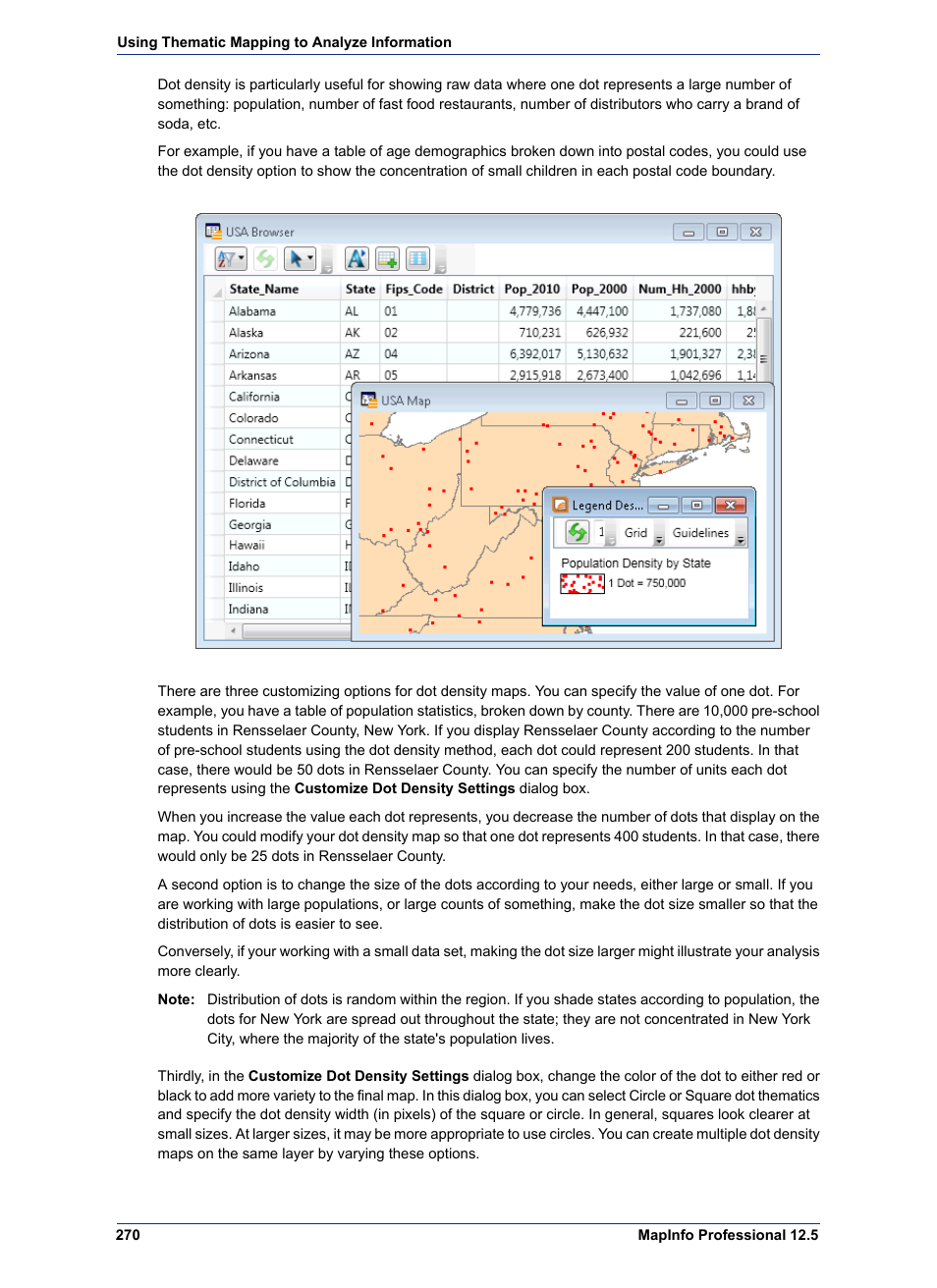 Pitney Bowes MapInfo Professional User Manual | Page 270 / 540