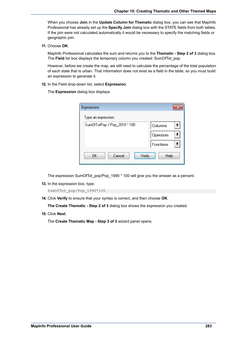 Pitney Bowes MapInfo Professional User Manual | Page 283 / 540