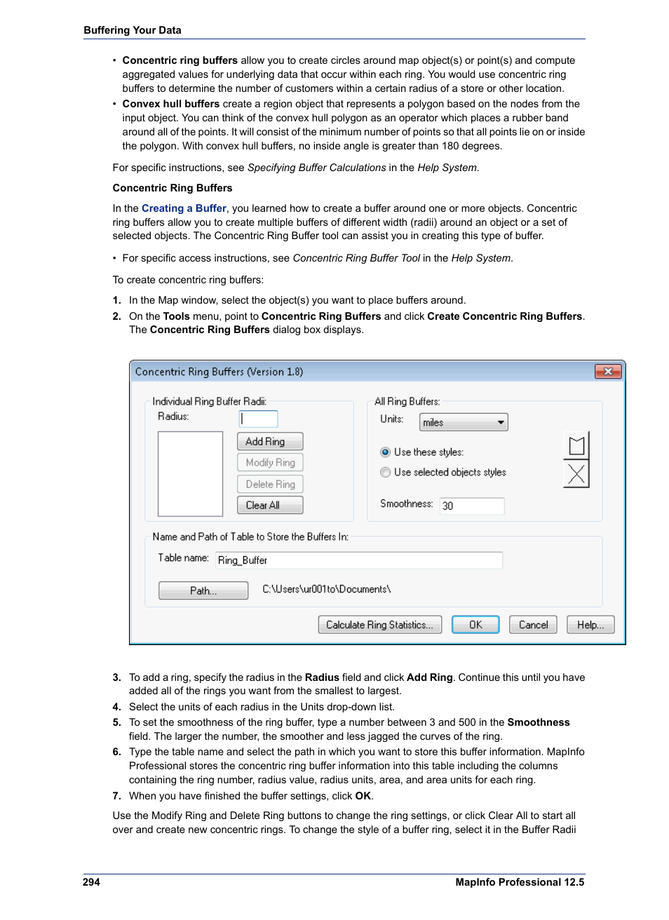 Pitney Bowes MapInfo Professional User Manual | Page 294 / 540