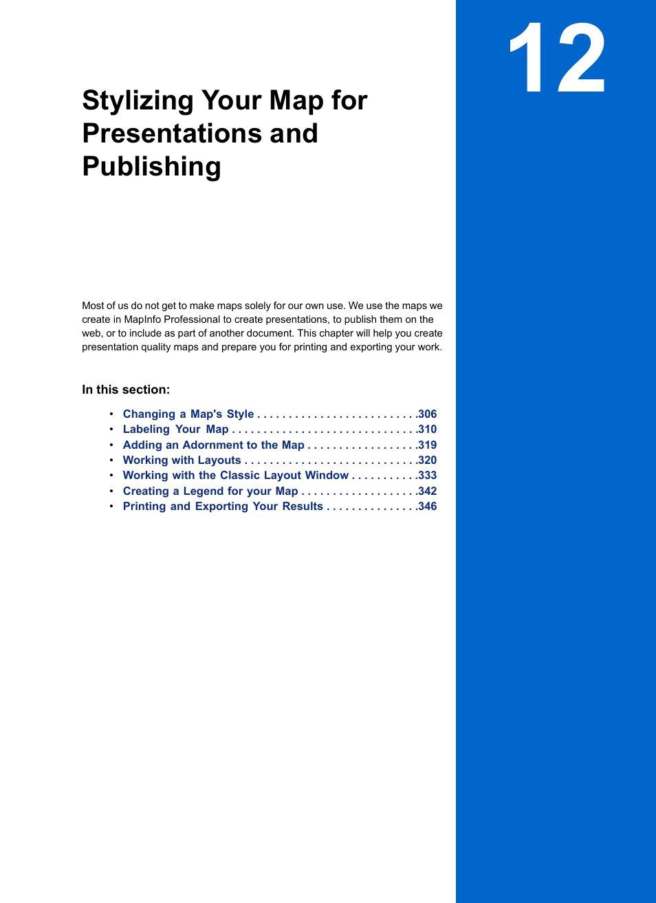 Pitney Bowes MapInfo Professional User Manual | Page 305 / 540