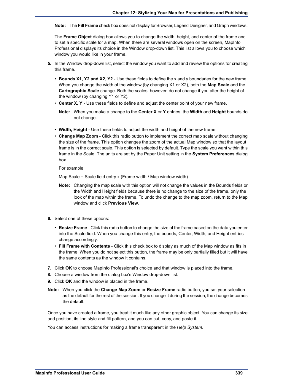 Pitney Bowes MapInfo Professional User Manual | Page 339 / 540