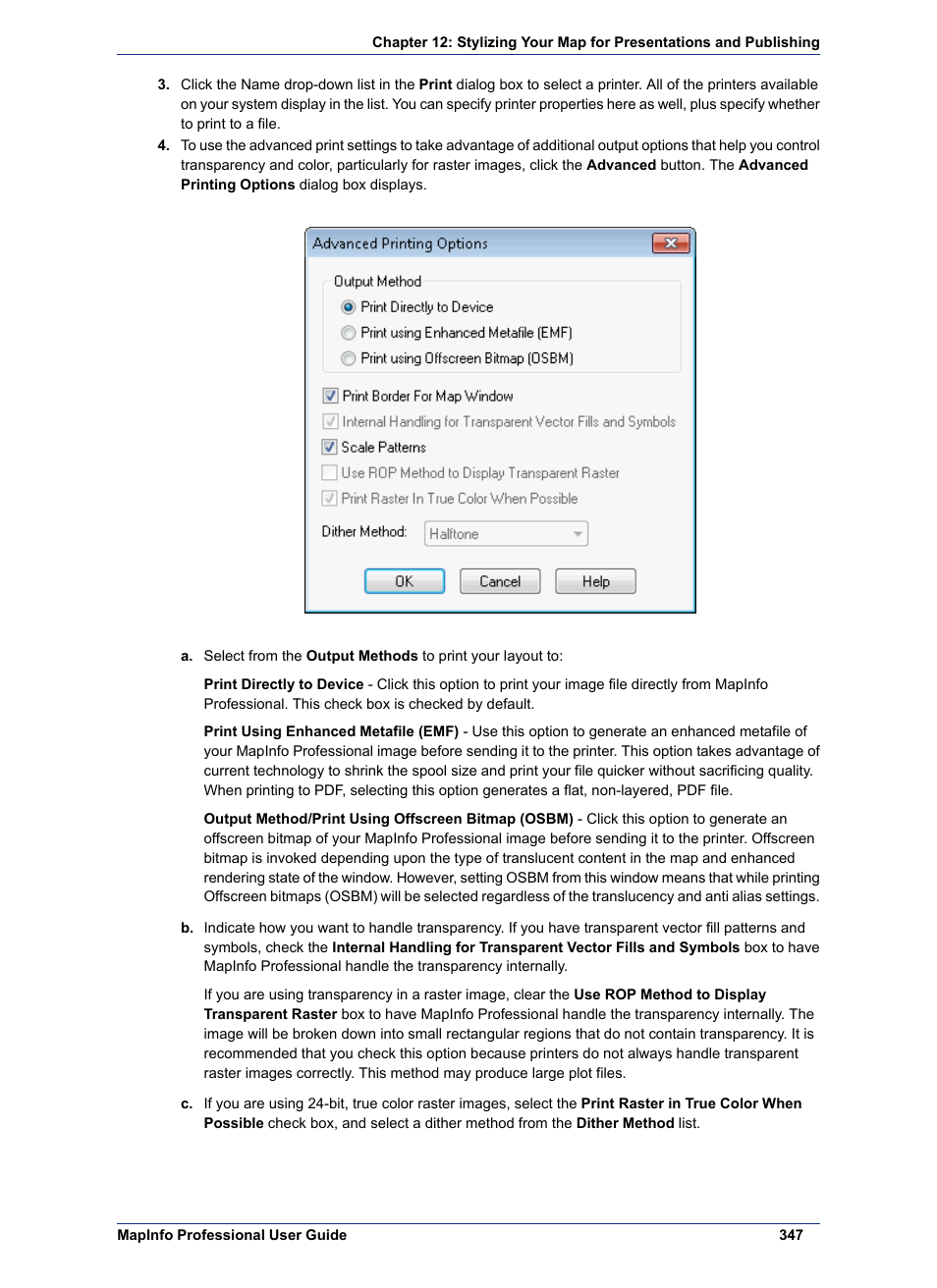 Pitney Bowes MapInfo Professional User Manual | Page 347 / 540