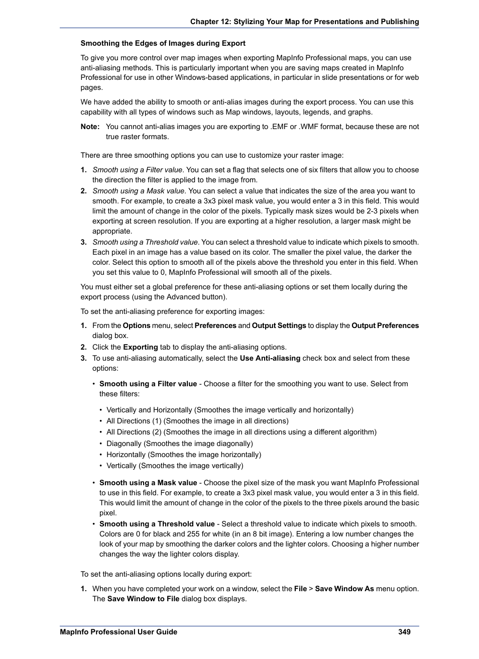 Pitney Bowes MapInfo Professional User Manual | Page 349 / 540