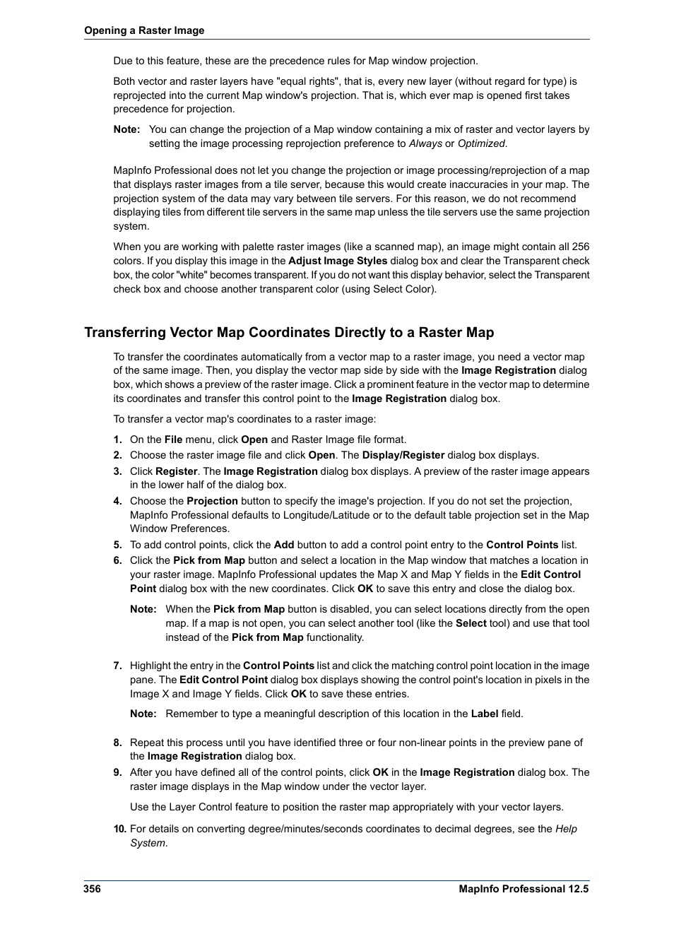 Pitney Bowes MapInfo Professional User Manual | Page 356 / 540