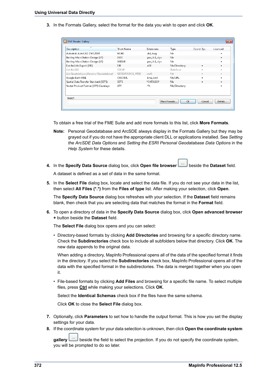 Pitney Bowes MapInfo Professional User Manual | Page 372 / 540