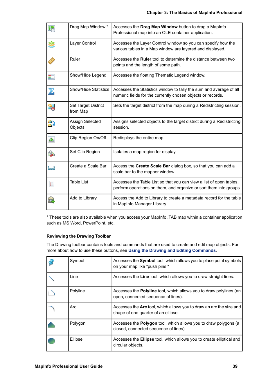 Pitney Bowes MapInfo Professional User Manual | Page 39 / 540