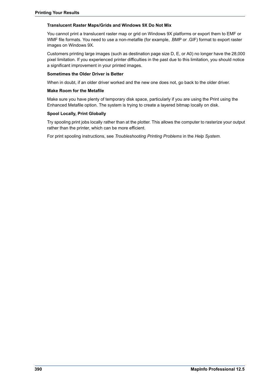 Pitney Bowes MapInfo Professional User Manual | Page 390 / 540