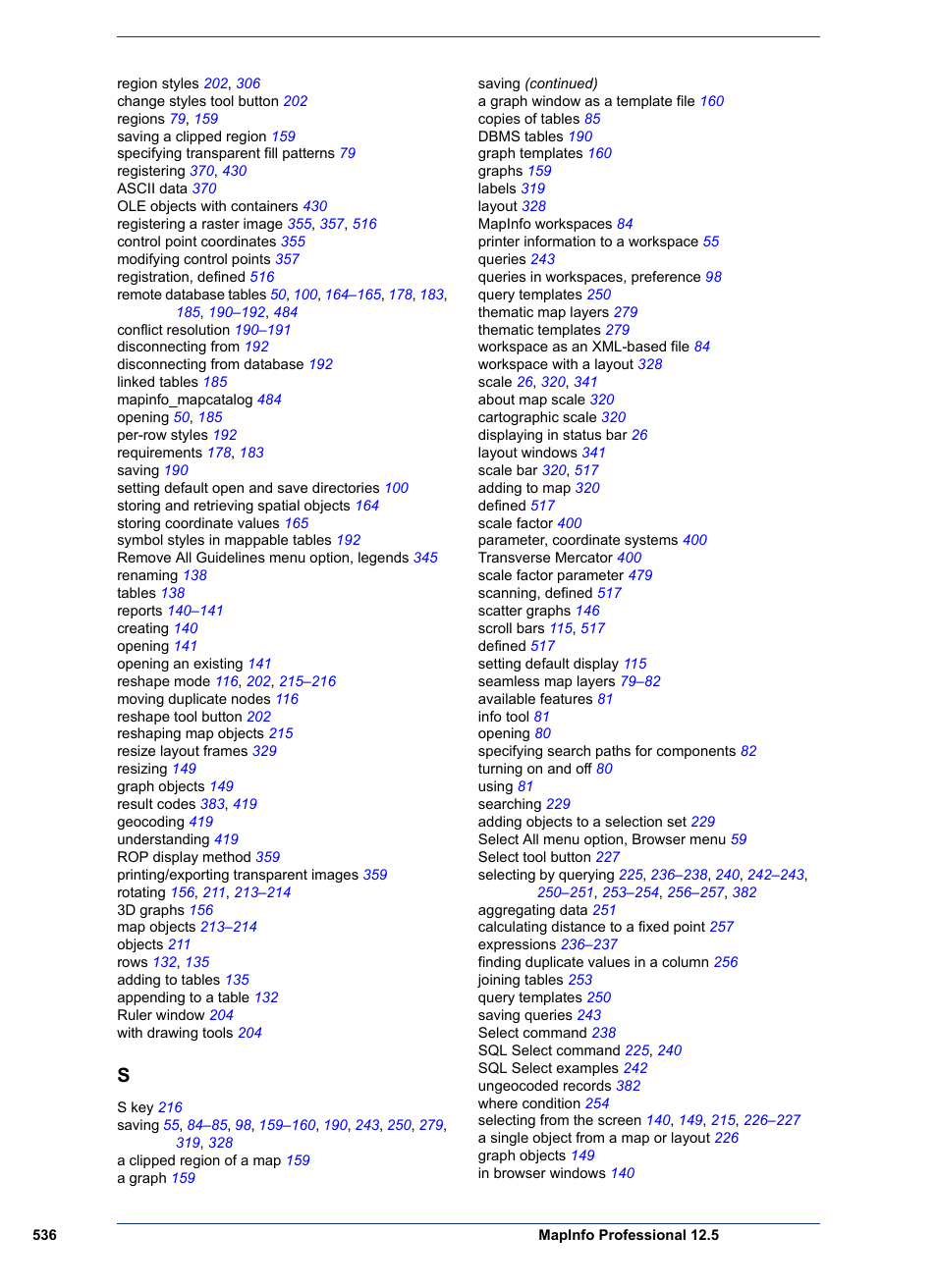 Pitney Bowes MapInfo Professional User Manual | Page 536 / 540