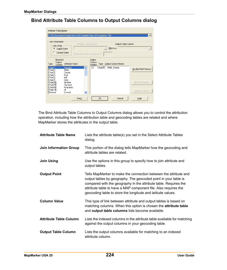 Pitney Bowes MapMarker USA User Manual | Page 224 / 334