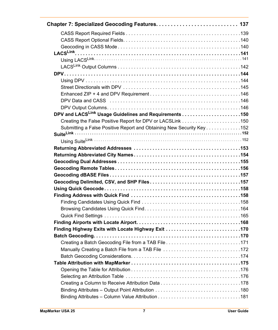 Pitney Bowes MapMarker USA User Manual | Page 7 / 334