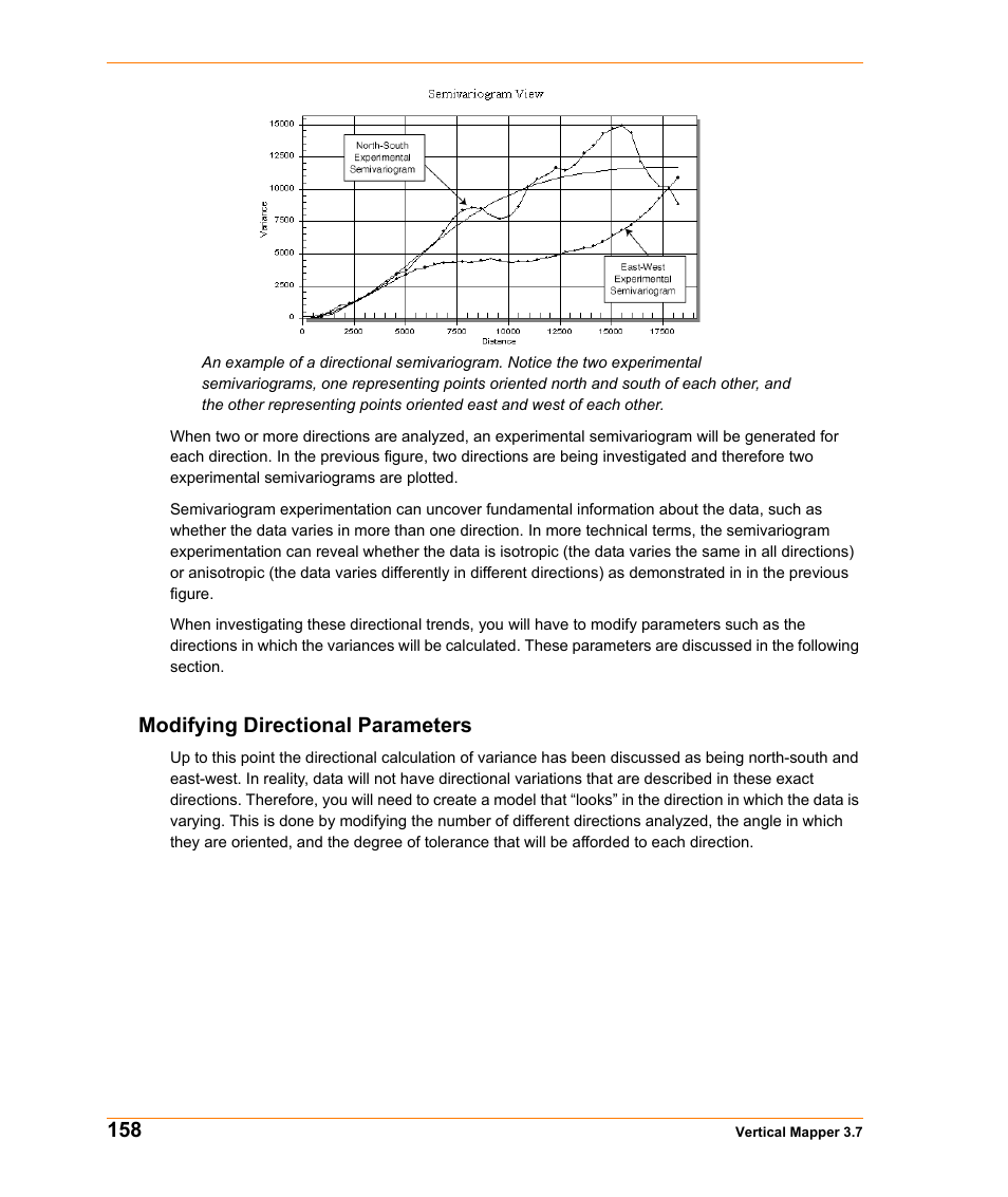 Modifying directional parameters | Pitney Bowes MapInfo Vertical Mapper User Manual | Page 160 / 213