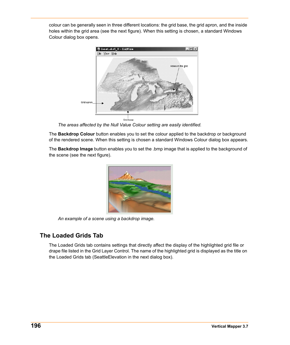The loaded grids tab | Pitney Bowes MapInfo Vertical Mapper User Manual | Page 198 / 213