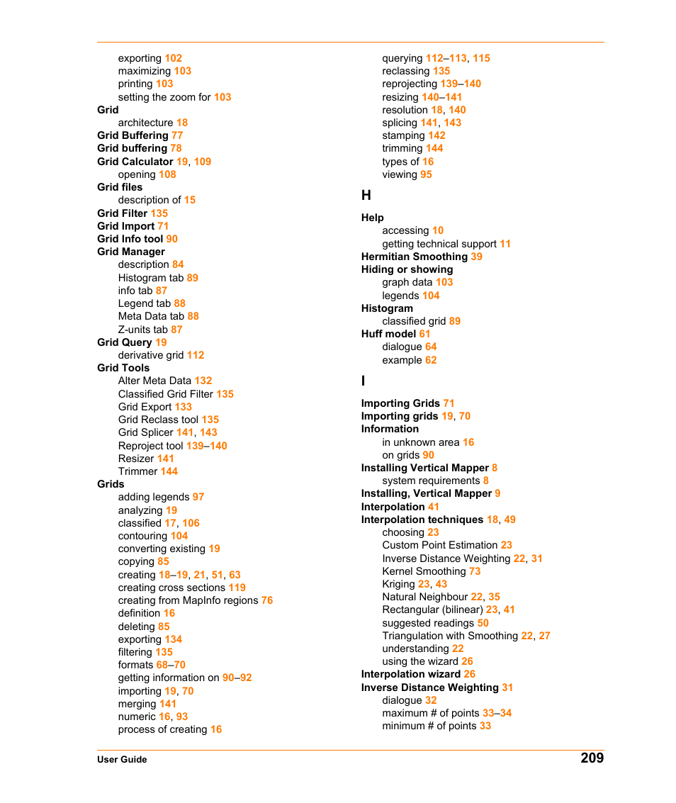 Pitney Bowes MapInfo Vertical Mapper User Manual | Page 211 / 213