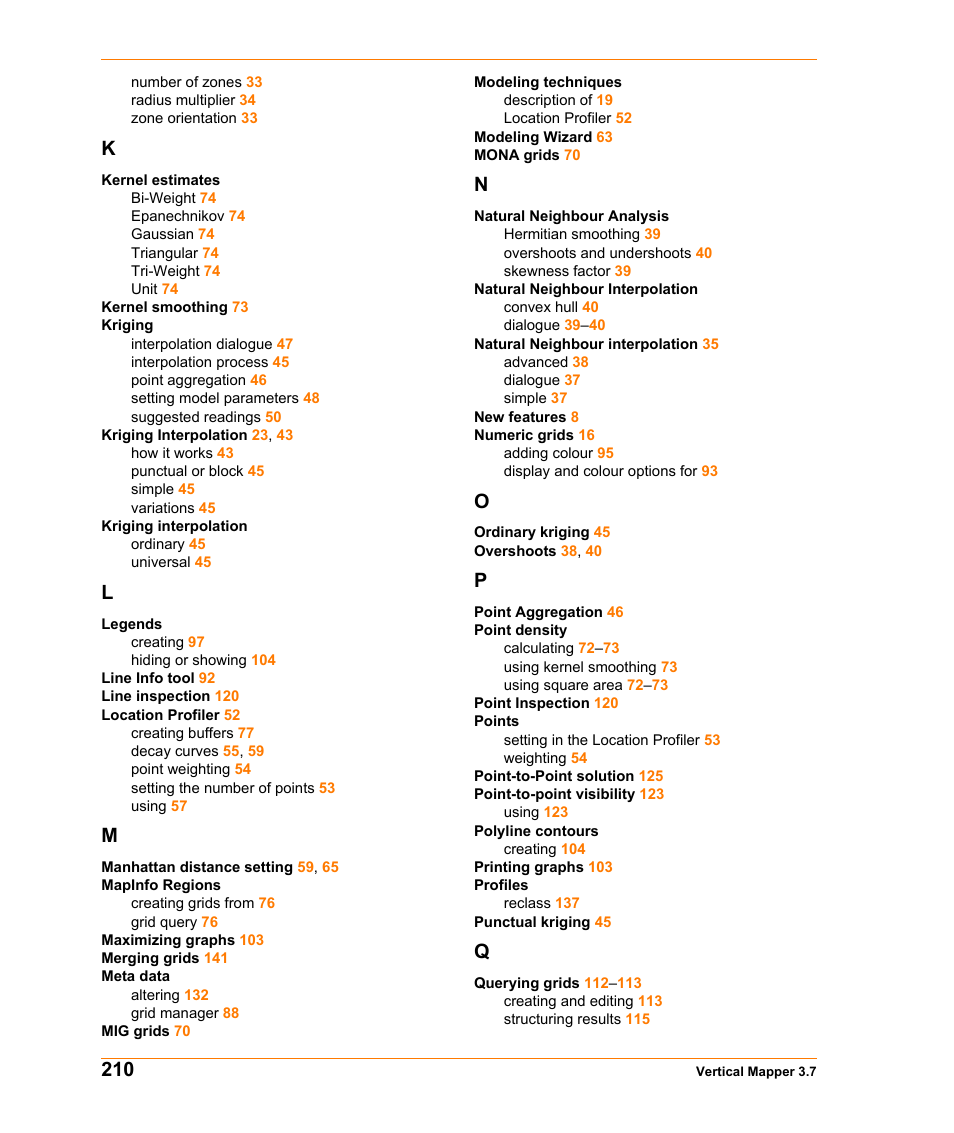 Pitney Bowes MapInfo Vertical Mapper User Manual | Page 212 / 213